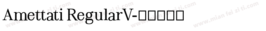 Amettati RegularV字体转换